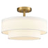 Modern LED Living Room Ceiling Lights Drum Shade, Color-Selectable
